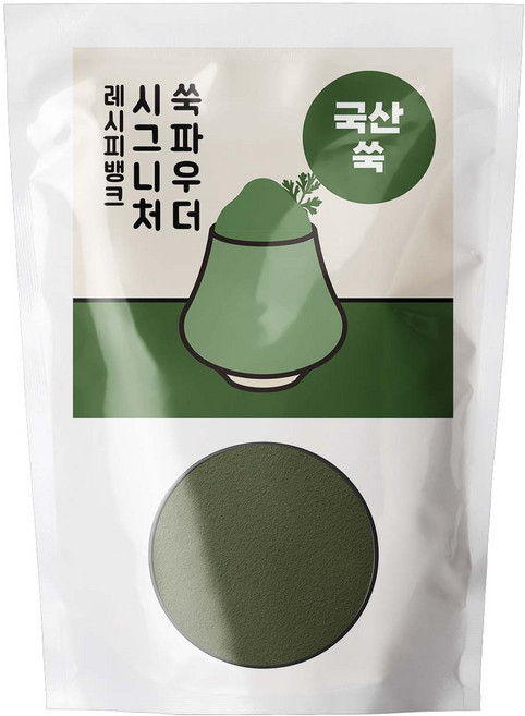 레시피뱅크 쑥파우더 진한 쑥라떼 쑥가루, 1kg, 1개, 1개입