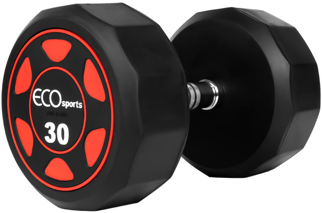 에코스포츠 고중량 12각 파워 덤벨 아령, 1개, 30kg