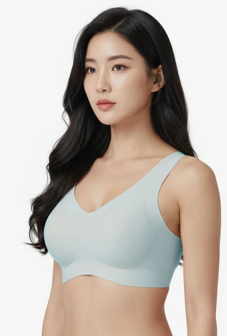 Kyails 필라테스 심리스브라 여름 노와이어 스포츠 브라탑