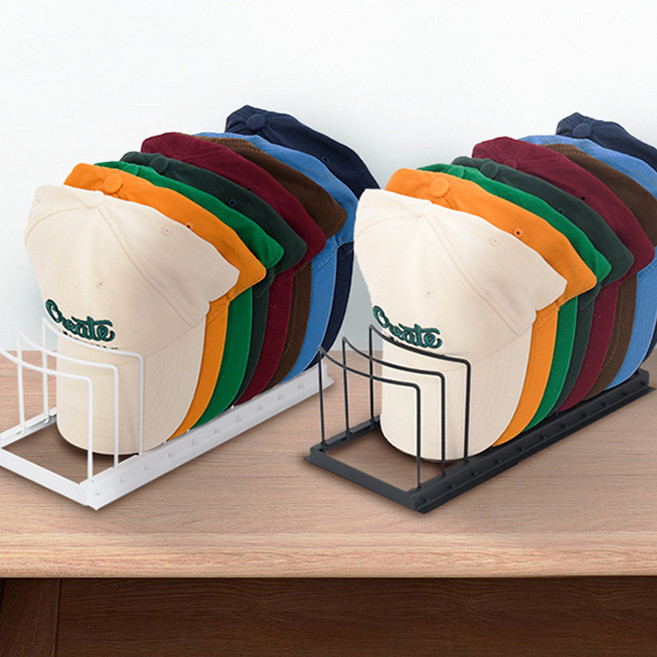 HK sell 캡렉 모자 거치대 진열대 정리대 고정틀 깔끔한 철제, 블랙, 1개