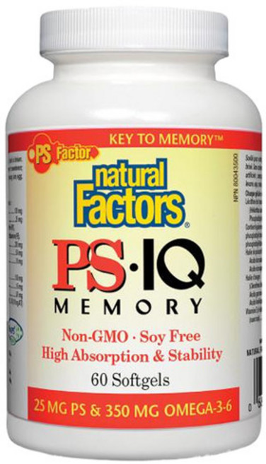 포스파티딜세린 PS IQ 메모리 내추럴팩터스 60정, 기본옵션