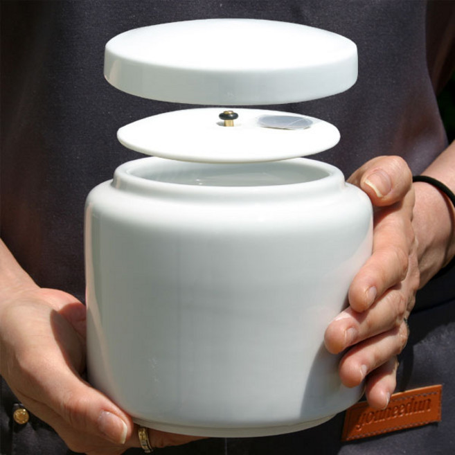 [721/유골함스토리] 화이트진공함 [반려동물 강아지 고양이 미니 진공유골함], 글+사진전사, 1개