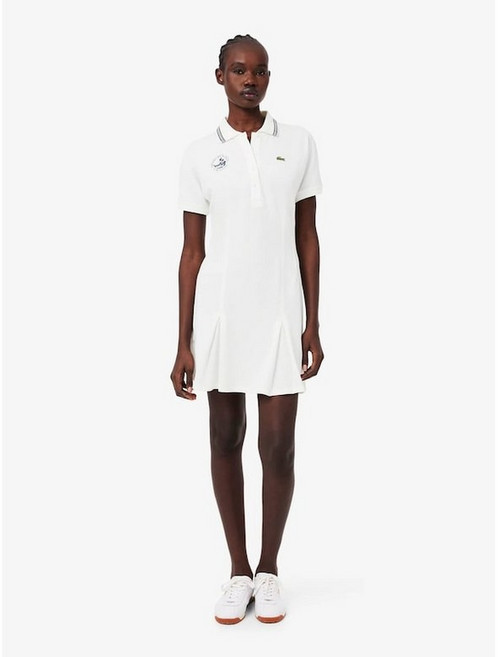 7위 - 라코스테 LACOSTE 시즌오프라코스테 공식 여성 Miami Open 반팔 피케 원피스 EF0437-56G