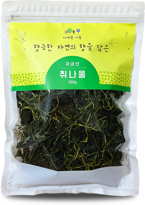 사계절나물 국내산 고흥 건취나물 국산 취나물, 1개, 100g