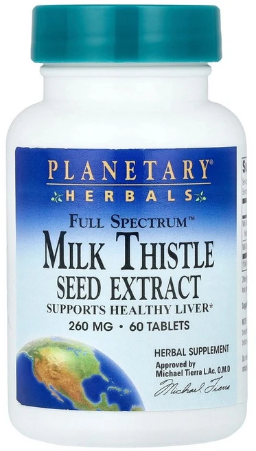 Planetary Herbals Full Spectrum™ 밀크시슬 씨추출물 60정 Herbals (플래니터리 허벌), 1개 - 쿠팡