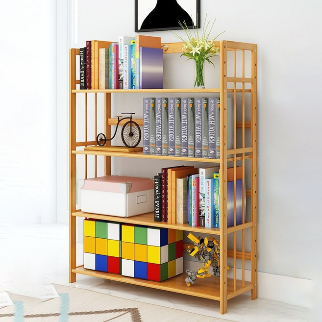 가팡 원목 심플한 책상 선반 우드, 우드 4단 900