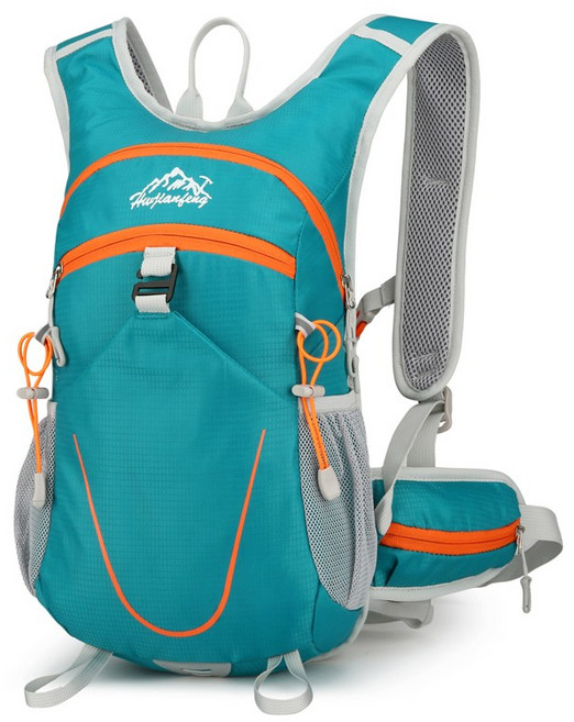 베스트셀러 경량 등산 자전가방 대용량 방수 내구성 통기성 아웃도어 백팩 남녀공용 하이킹 캠핑 다기능, 하늘색