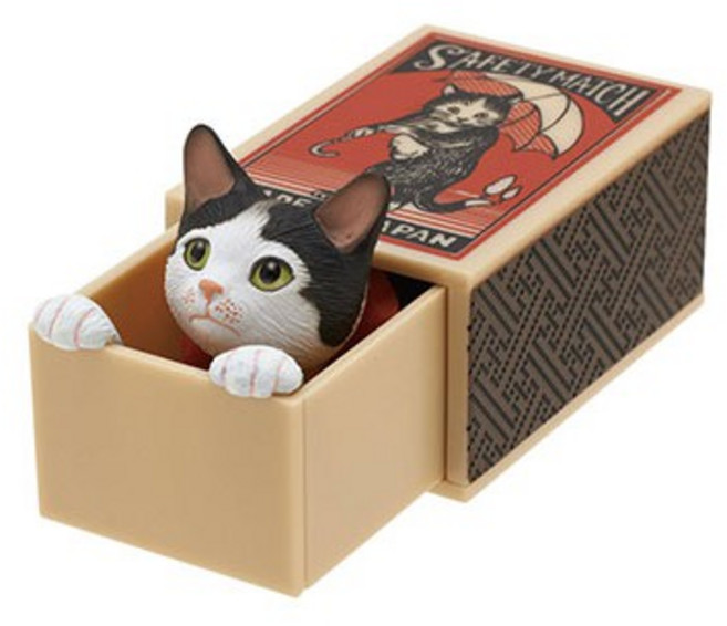 KITAN 火柴盒貓咪扭蛋, 1個, 賓士貓