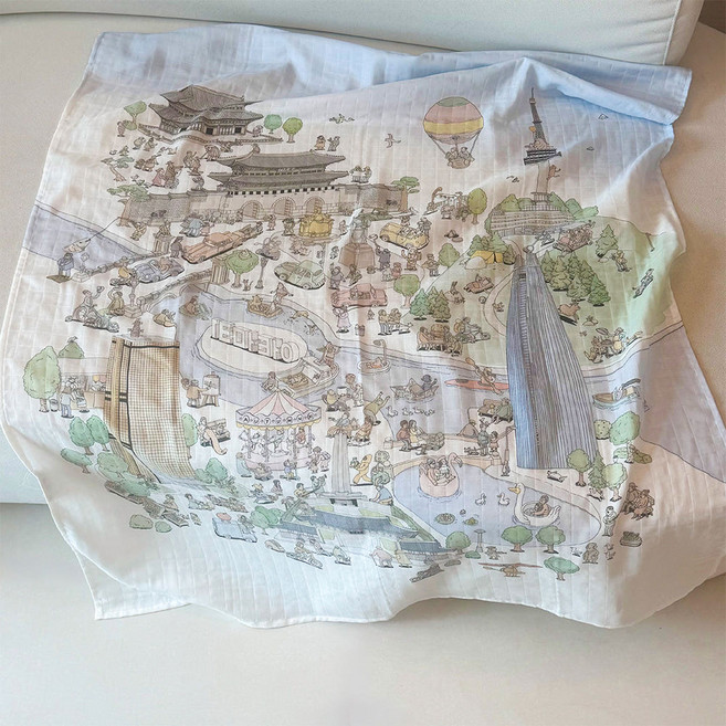 어텀31 어텀인서울 프리미엄 아기 거즈 사계절 블랭킷