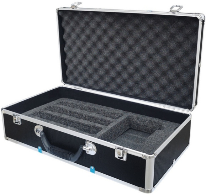 휴대용 무선 마이크 보관함 알루미늄 상자, 1개