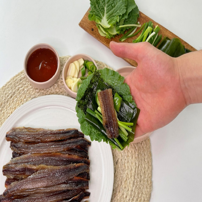 포항 맛집 겨울 해풍 과매기 햇 과메기 야채세트 단품, 1세트, 15미 단품