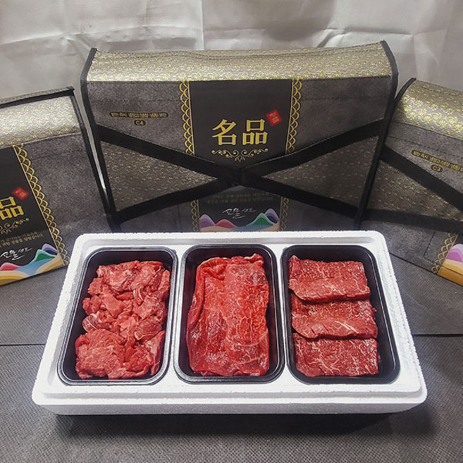 [우직한우] 1++등급 한우구이용 최상급 선물세트, 5호, 1개