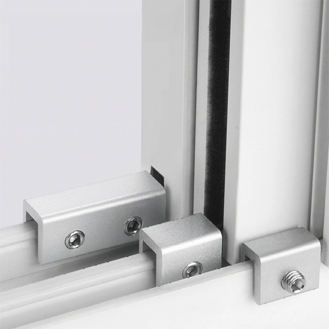 (1+1특가상품)[LD]창문 잠금장치 방충망 스토퍼 고정 장치 윈도우락 창틀고정, 1개, 듀얼형 A타입(0.5~0.8cm)