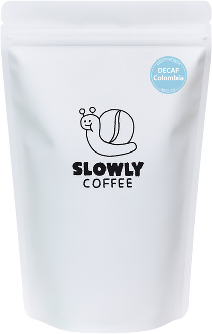 슬로울리 디카페인 콜롬비아 슈가케인 원두커피 콩, 500g, 1개, 홀빈(분쇄안함)
