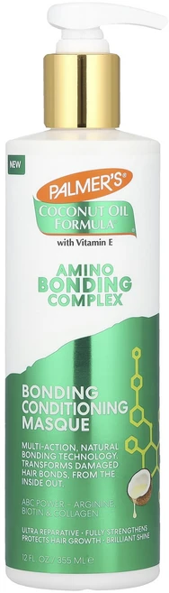 Palmer's Coconut Oil Formula® 비타민E 함유 아미노 본딩 복합체 본딩 컨디셔닝 마스크 355ml(12fl oz), PalmersCoconutOilFormula비타민E함유, 1개, 355ml - 쿠팡