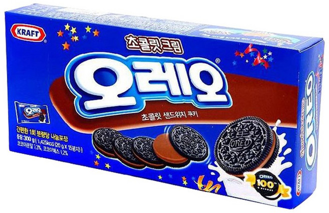 오레오 초콜릿 샌드위치 쿠키 초콜릿 크림, 300g, 1개