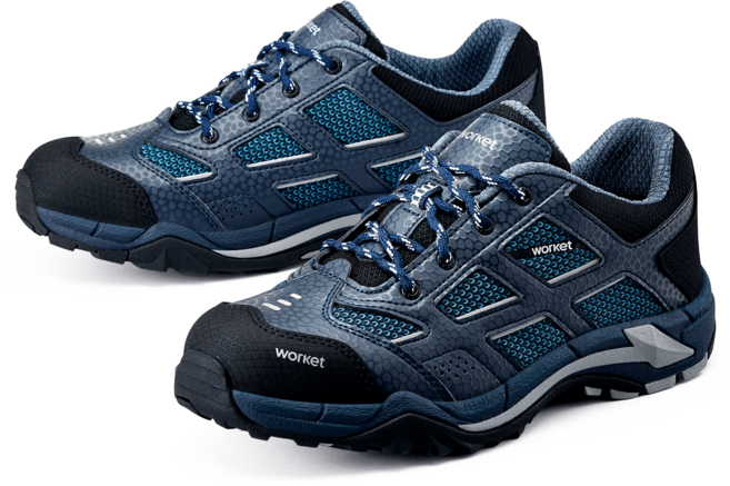 워킷 ZB-010903N 안전화 초경량 메쉬 신세틱 통풍 캐주얼 스틸토캡 작업화 4인치안전화 KCS인증