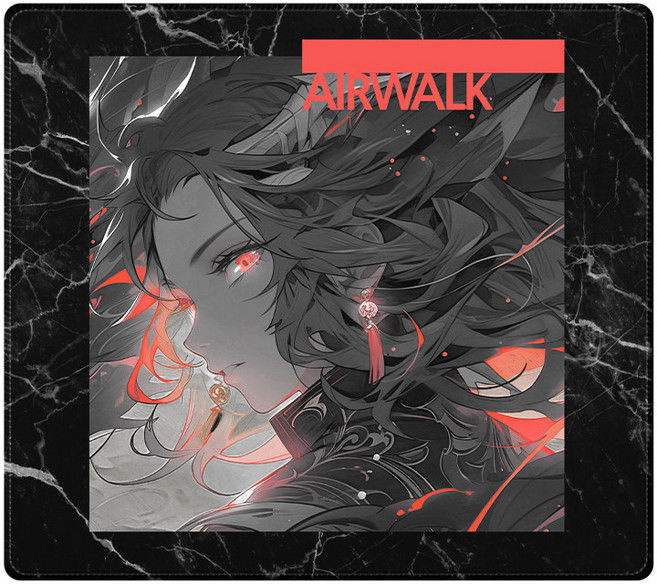 Crit Gaming Airwalk 밸런스 컨트롤 게이밍 마우스패드 450 x 400 x 4 mm, 1개, LN-003