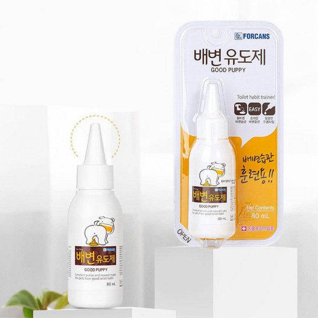 강아지 배변 훈련 유도제 스프레이 80ml 개배변훈련 대소변 애견배변훈련법 배변유도, 1개