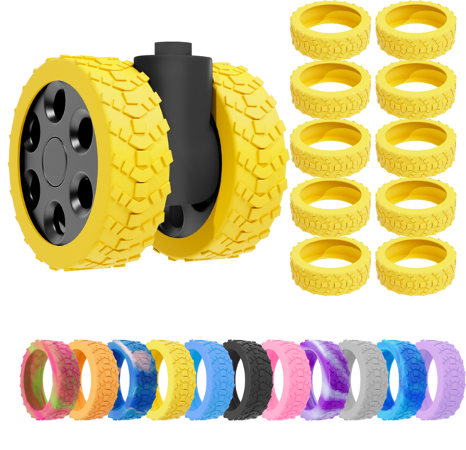 5세대 캐리어 바퀴 커버 10P 실리콘 미끄럼방지 소음 방지