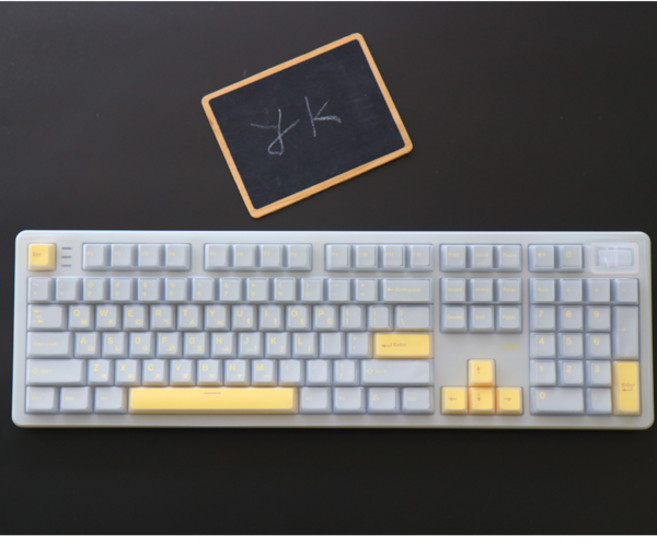 와이케이몰 포팩트 QN108 키스킨 옵션별 개별상품 고탄력 고급 TPU 방수 키보드 커버, 특수키 커버 안되는 두꺼운 실리콘 키스킨 104키