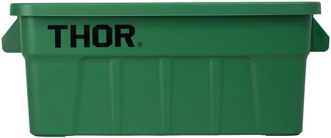 트러스트 Thor 토르 사각 컨테이너 토트박스 공구함 다용도 보관함 53L 75L 사각 전용 트롤리 카트 운반구, 초록, 1개
