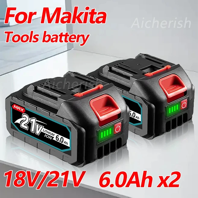21V MAX 충전식 배터리 928VF 9000mah 리튬 이온 배터리 BL1430B BL1830B BL1850B Makita 21V 도구 교체 배, 01 21V6.0AhX2