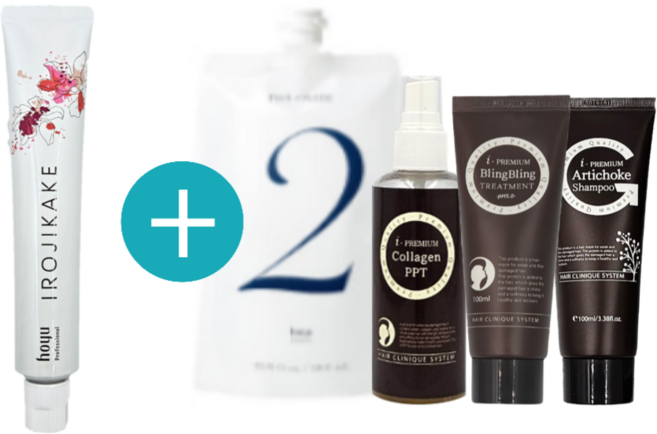 오다니 호유 이로지카케 염색약 멋내기 패션컬러 80 g 2제(산화제) 증정, 1개, 80g, MT(모노톤)