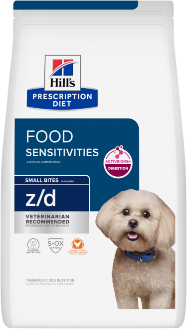 Hill's 處方食品 z/d 食物敏感 獸醫推薦, 3.17kg, 1個, 緩解過敏