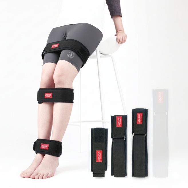 아따산 바른다리벨트 발목 + 무릎 + 허벅지 3종 세트, 1세트