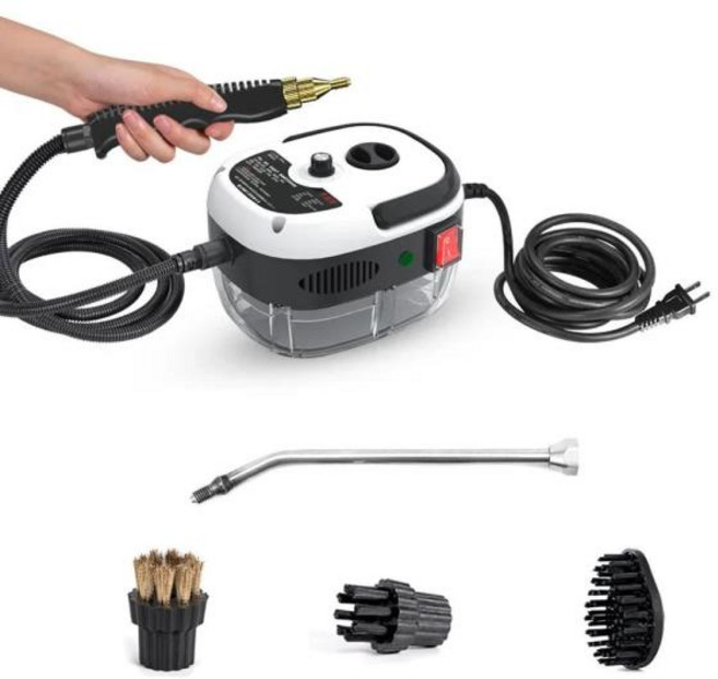 스팀청소기 고압 세차기 원룸 청소기 무선 스팀기고압 및 온도 손잡이 스팀 청소기 에어컨 주방 후드 자, 01 White, 01 220V_03 EU