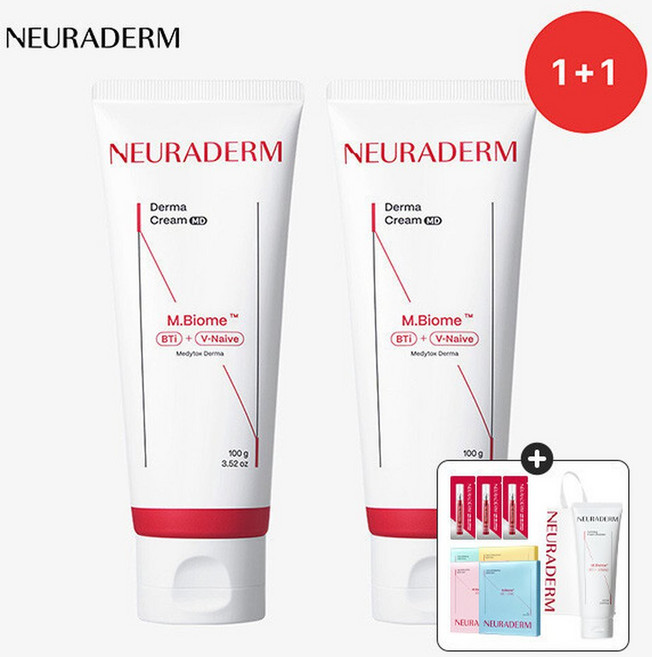 (1+1)(슬로우에이징) 메디톡스 뉴라덤 세라마이드 더마크림 100ml, 2개