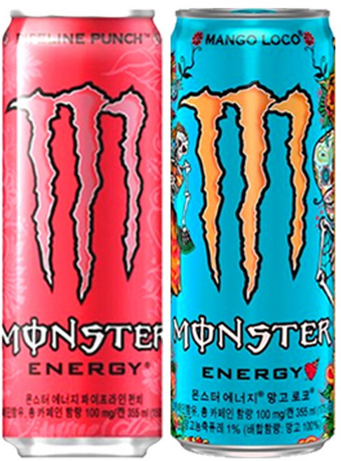 355ml x 20캔 혼합선택 몬스터 에너지 울트라 망고로코 울트라썬라이즈 피치제로, 1세트