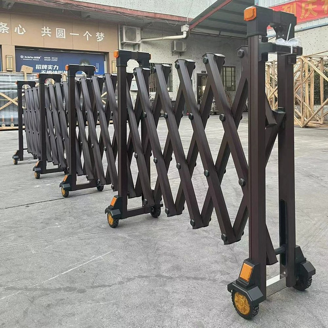 자바라대문 스텐 바리케이트 10m 1 1x7m 펜스 접이식 이동식 바리게이트, 옵션 1, 1개