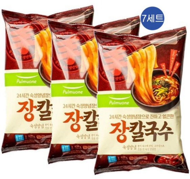 풀무원 강원도식 장칼국수, 439g, 21개