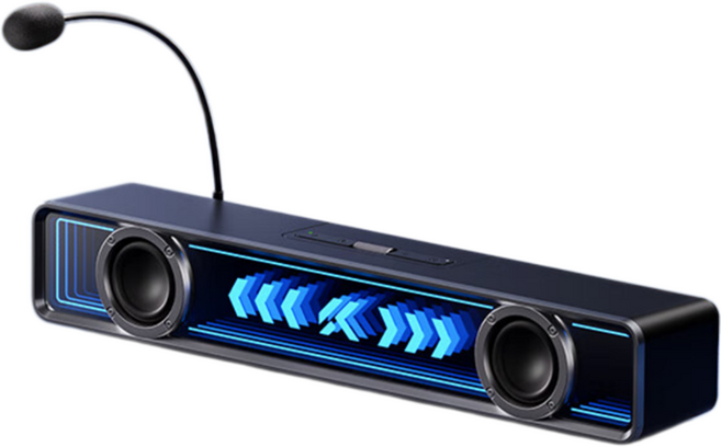 MCHOSE K20 프로 유무선 데스크탑 게이밍 스피커, 블랙