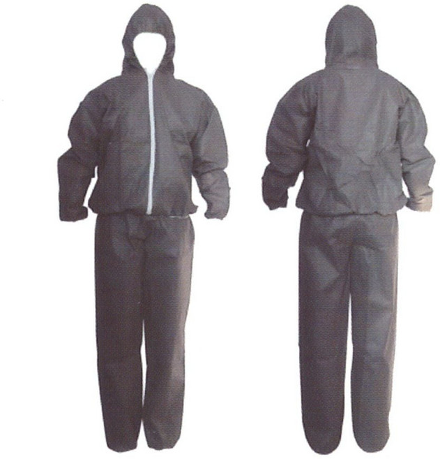 신정 보호복 방진복 일회용 투피스 60g 회색 작업복 일회용방진복 원피스작업복, 투피스2XL