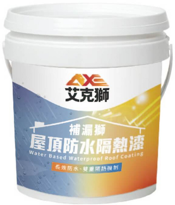 艾克獅 L551 防水隔熱漆, 冰涼白, 1個, 3.785L