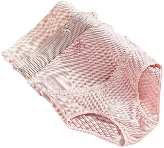 JoyBaby 3件入 高腰可調節孕婦內褲 護肚孕婦褲