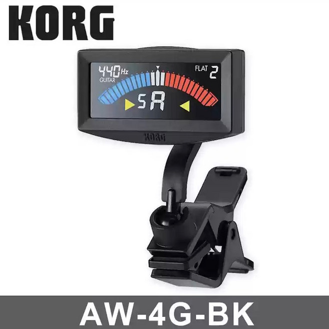 KORG AW-4G-BK 便攜式夾式調音器, 1個