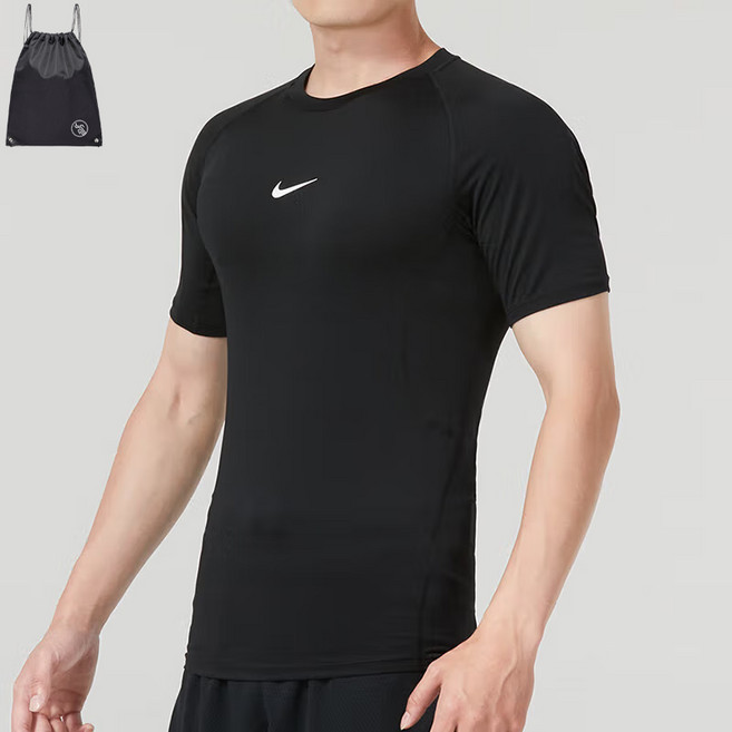 나이키 PRO 드라이핏 헬스 피트니스 타이트 반팔 탑 (PGN짐쌕가방 지급)