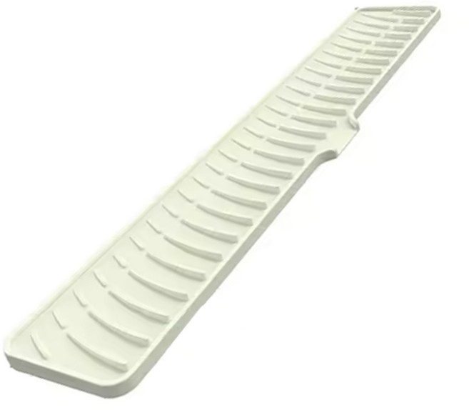 주방 싱크대 드라잉매트 물빠짐 식기건조대 와이드형, 1개, 화이트