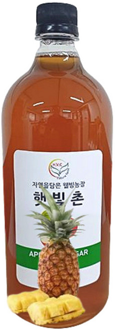 자연발효 식초 다이어트음용 수제식초 파인애플식초, 1개, 500ml
