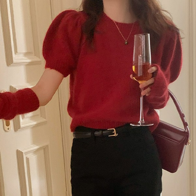 어나더블 수진 퍼프 니트 AK25FKN102119