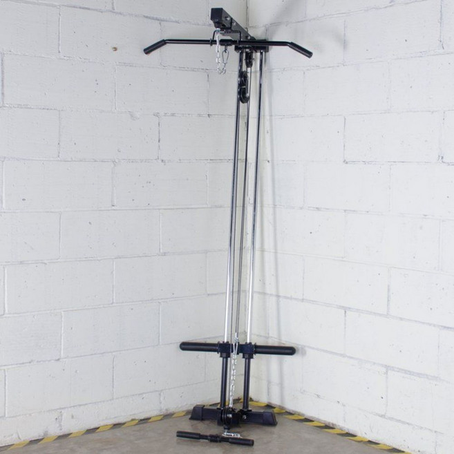 렛풀다운 머신 시티드로우 등운동 헬스장 롱풀 가정용 홈짐, 블랙, HDPC-A