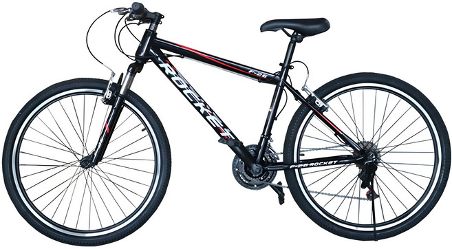 닥터바이크 F-26S ROCKET MTB 자전거, 블랙 + 레드, 170cm, 1개