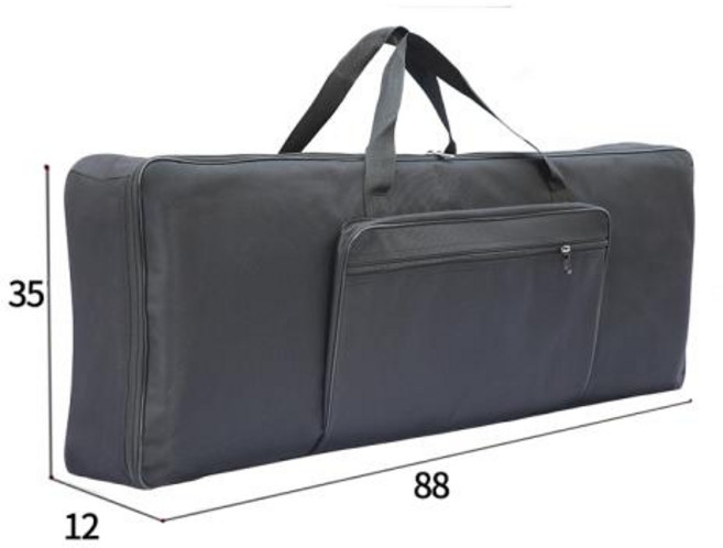 전자피아노 전용 가방 케이스 54 키 88 키보드 악기 두꺼운 나일론 61 76 방수 전자 피아노 커버, 2)Beige