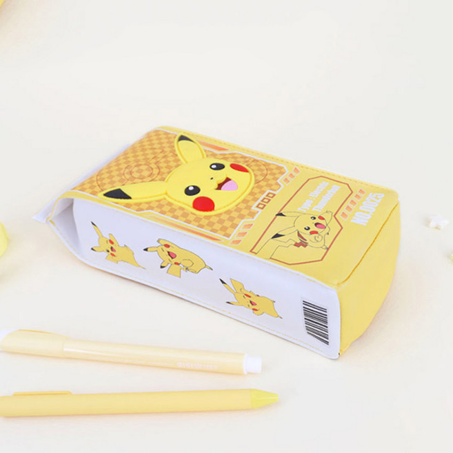 키즈카페 포켓몬스터 피카츄 우유팩 파우치