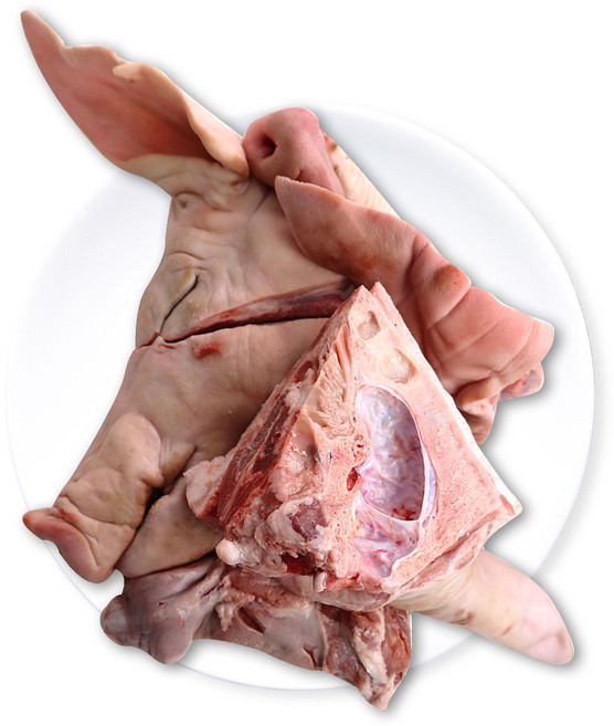 (배터짐) 돼지국밥 통 돼지머리 (4등분) 5kg 내외 (일요일&당일발송), 냉동 통돼지머리, 1개