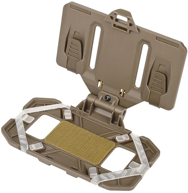몰레 네비게이션 폰 보드용 조끼형 폰 홀더 캐리어 빠른 접근 접이식 홀더 마운트 전술 조끼용 가슴 브래킷, 1개, 03 Desert